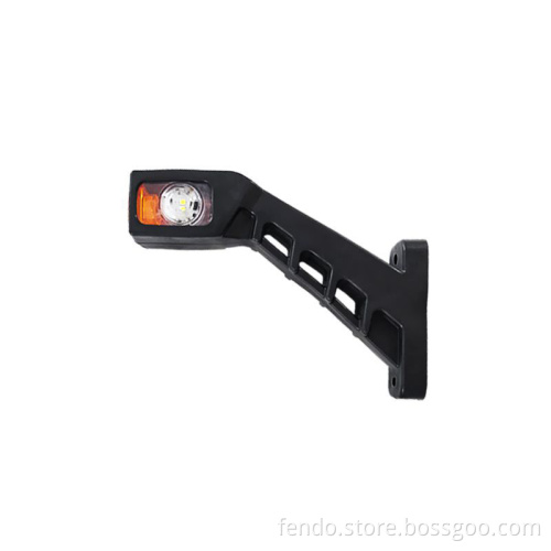 12-24V 6LED Truck LED Waist Lamp - Goose-Neck Three Face Light